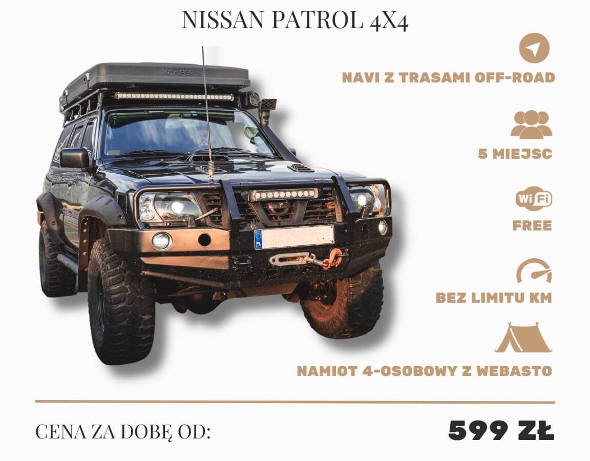 nissan patrol 4x4 wyprawowy na wynajem